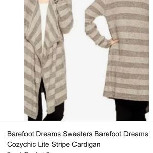 Barefoot Dreams CozyChic Lite Stripe Cardigan - 1X